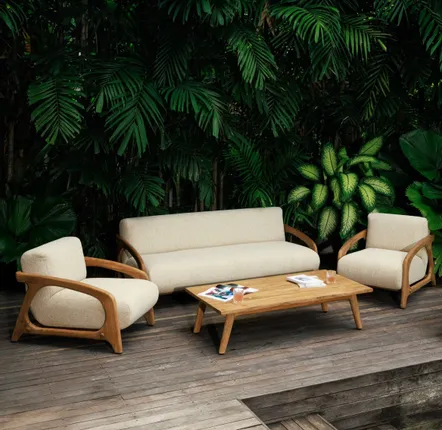 Lawn sofas   - Pola garden furniture 5-seater - DESIGN TRIP