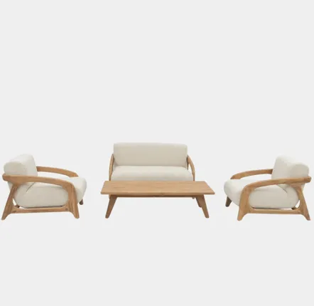 Lawn sofas   - Pola 4-Seater Garden Lounge Set - DESIGN TRIP