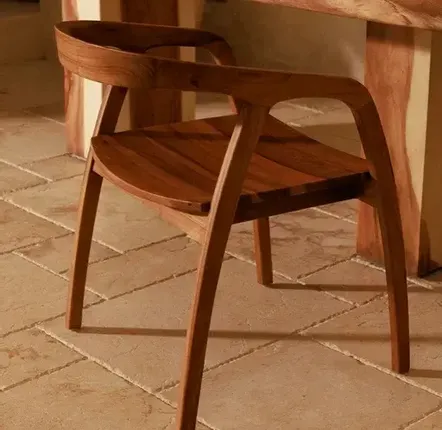 Chairs - Vano chair - Natural solid teak - DESIGN TRIP