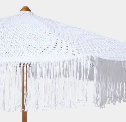 Sunshades - Macra White Parasol - DESIGN TRIP