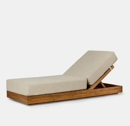 Deck chairs - Maléa deckchair in recycled solid teak - DESIGN TRIP