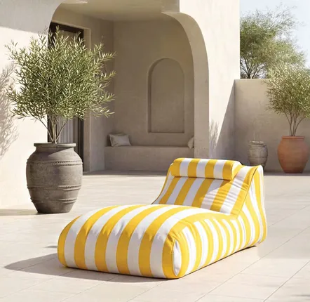 Deck chairs - CHILLERO lounger yellow - CONTURE