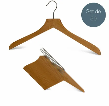 Mobilier et rangements pour bureau - MAWA cintre vestiaire en bois hêtre naturel 45cm par 50 - MAWA