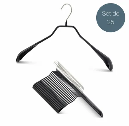Mobilier et rangements pour bureau - MAWA cintre métal pour vestes noir 42cm par 25 - MAWA