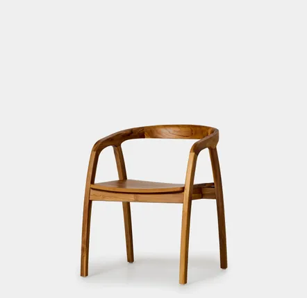 Chairs - Vano chair - Natural solid teak - DESIGN TRIP