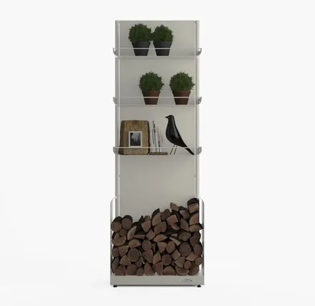 Outdoor space equipments - Urbn Wood - Silk Grey - Vertical Storage - URBN GARDN