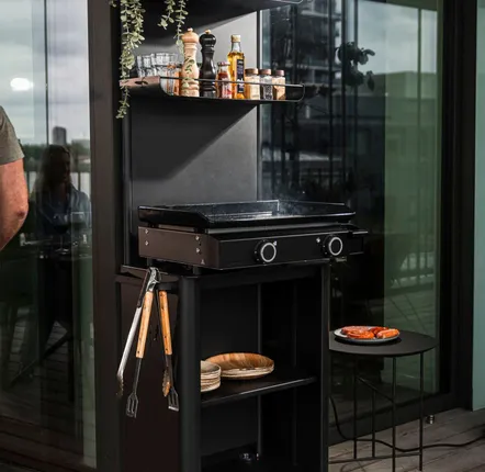Cuisines de jardin - Urbn Plancha - Charcoal Black - Outdoor Kitchen / Coffee corner - URBN GARDN
