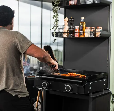 Outdoor kitchens - Urbn Plancha - Charcoal Black - Outdoor Kitchen / Coffee corner - URBN GARDN