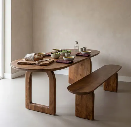 Petits canapés - Banc Bullnose brun - RAW MATERIALS