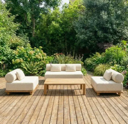 Lawn sofas   - Jalo 4-Seater Outdoor Lounge Set - DESIGN TRIP