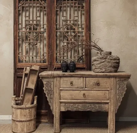 Desks - Original and old console desk - PAGODA INTERNATIONAL