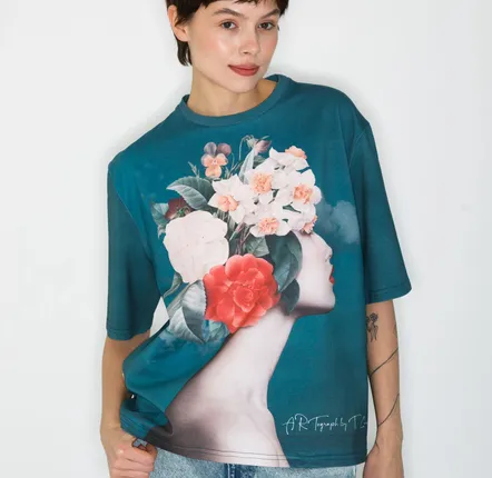 Prêt-à-porter - T-shirt imprimé intégral « Mar » » - MARALETTO