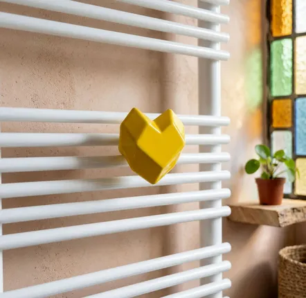 Cadeaux - Crochet Cœur Jaune - LETSHELTER