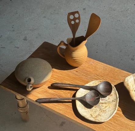 Cutlery set - Spatula, teak kitchen utensil L30 l7 - OFFICE OBJETS