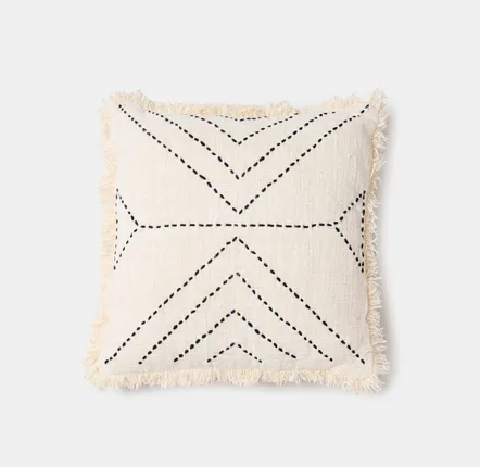 Fabric cushions - Black lines cushion - DESIGN TRIP