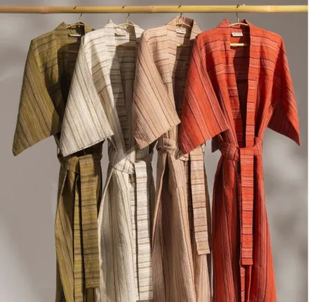 Peignoirs - NO-MAD Loungewear Robes in Natural Textiles - NO-MAD