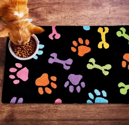 Other caperts - small rug jellybean paws & bones - KARENA INTERNATIONAL
