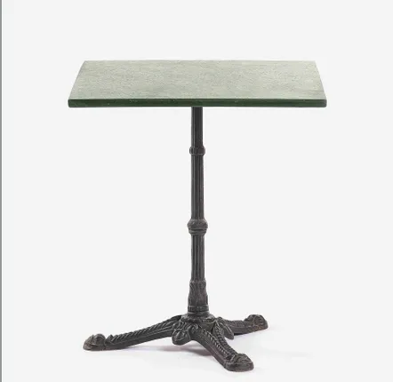 Autres tables  - Table bistrot rectangulaire pied belle époque B_18 600*700 - SILLON