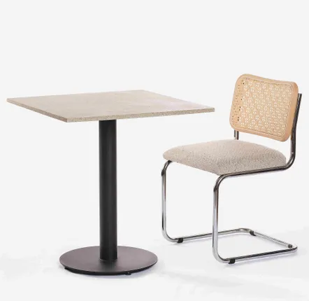 Autres tables  - Table bistrot rectangulaire pied classique B_18 700*700 - SILLON