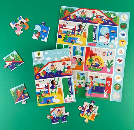 Jeux enfants - PUZZLES - PIROUETTE CACAHOUETE