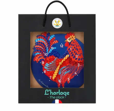 Horloges - Horloge temps Emma Poule - LES RITOURNAILES