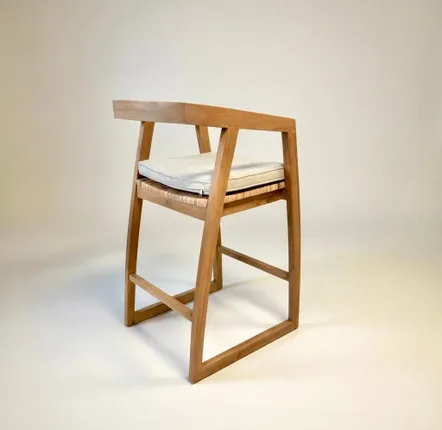 Fauteuils de jardin - Fauteuil de bar en teck - BALINAISA