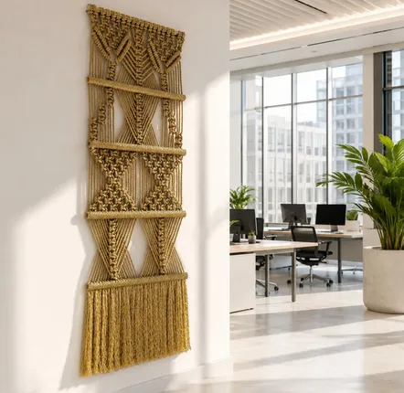 Tapisseries - Décoration Murale Textile - Couleur Doré - NŒULUXE