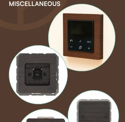 Other smart objects - Digital room thermostat set - WEMEL WOOD