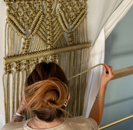 Tapisseries - Décoration Murale Textile - Couleur Doré - NŒULUXE