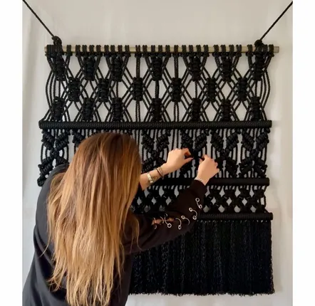 Tapisseries - Décoration Murale Textile - Couleur Noir - NŒULUXE