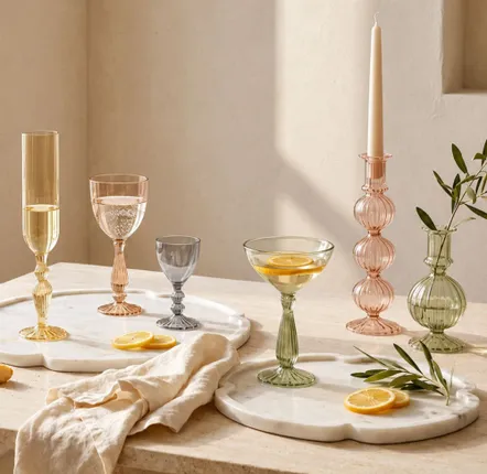 Verres à pied - Verres Nalia - BE HOME