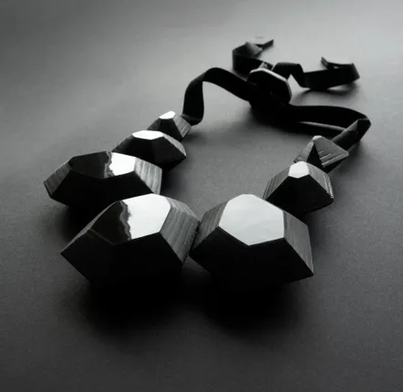 Customizable objects - LEATHER JEWELRY - PERL' PRINT necklace - SOPHIE • TERRIERE BIJOUX DE CUIR