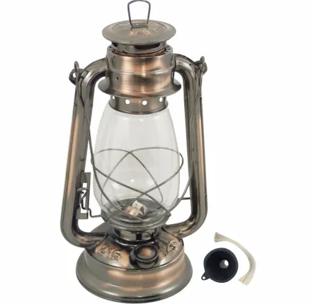 Outdoor table lamps - Antique copper hurricane lantern, Lantern 12'' - TRADE WINDS