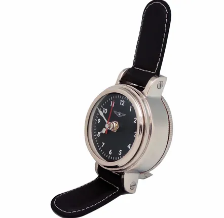 Watchmaking - Watch desk clock, dim : 4", H : 7"1/2 - TRADE WINDS