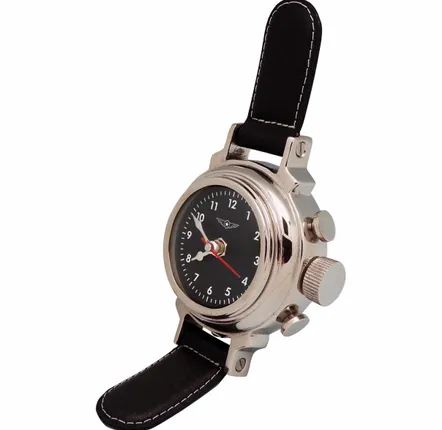 Watchmaking - Watch desk clock, dim : 4"1/3, H : 8"1/5 - TRADE WINDS