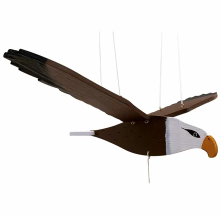 Children's decorative items - Wooden eagle mobile L : 20"1/2 - TRADE WINDS