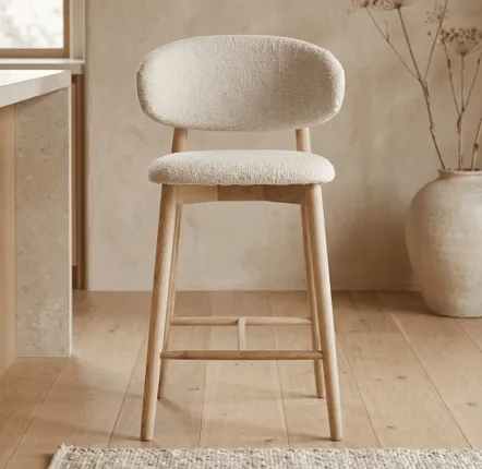 Tabourets - Tabouret Jaspe Naturel & White - EMPREINTE DU TEMPS