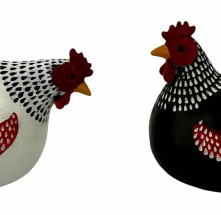 Sculptures, statuettes et miniatures - Figurine coq en Résine - ROLANDE DU DREUILH  LACE JEWEL
