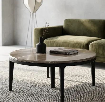 Coffee tables - Brown marble coffee table - SAGIT
