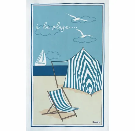 Kitchen linens - Torchon À la plage - BEAUVILLÉ
