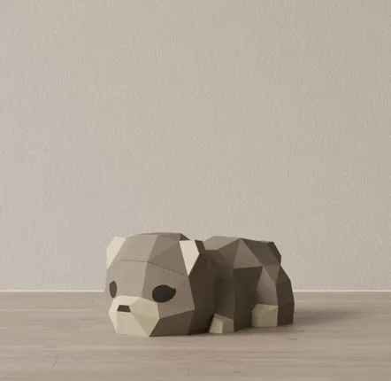 Objets déco enfant - Kits DIY Papercraft -  Mini Ours en papier - MOKI MOKI