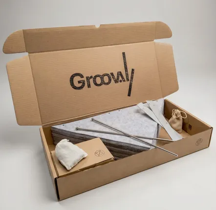 Shelves - Bloom — Fan-Drawer Integration Kit for Vinyl Records - GROOVALY
