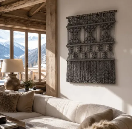 Tapisseries - Décoration Murale Textile - Couleur Argent - NŒULUXE