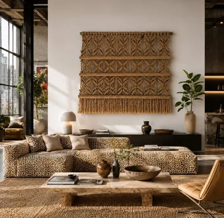 Tapisseries - Décoration Murale Textile - Couleur Beige - NŒULUXE
