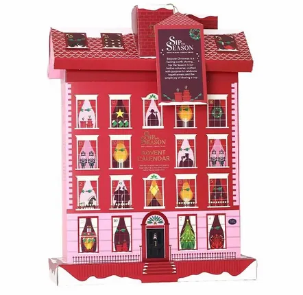 Coffee and tea - Advent calendar - Manoir Anglais - 24 pyramid bags - ENGLISH TEA SHOP
