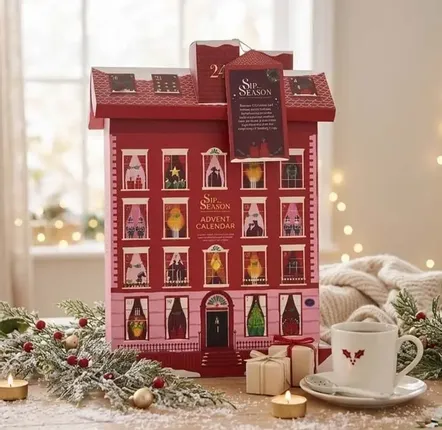 Coffee and tea - Advent calendar - Manoir Anglais - 24 pyramid bags - ENGLISH TEA SHOP