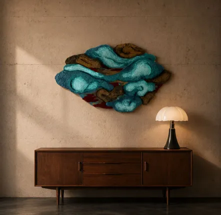 Other wall decoration - WALL CARPET, UNIQUE PIECE, MATERIA PRIMA III - ATELIER SAGRADO