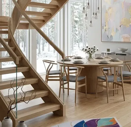 Contemporary carpets - Modern Botanica Leaf Rug — Twilight Flora Area Rug - NUZRAT CARPET EMPORIOUM