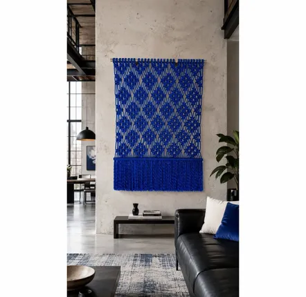 Tapisseries - Décoration Murale Textile - Bleu Électrique - NŒULUXE