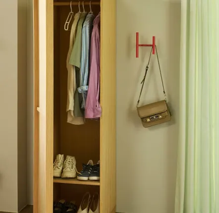 Wardrobe - Kura Wardrobe Small Natural - HÜBSCH